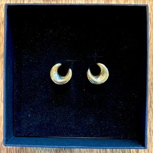 Ask & Embla Crescent Moon Saddle Hangers in Gold